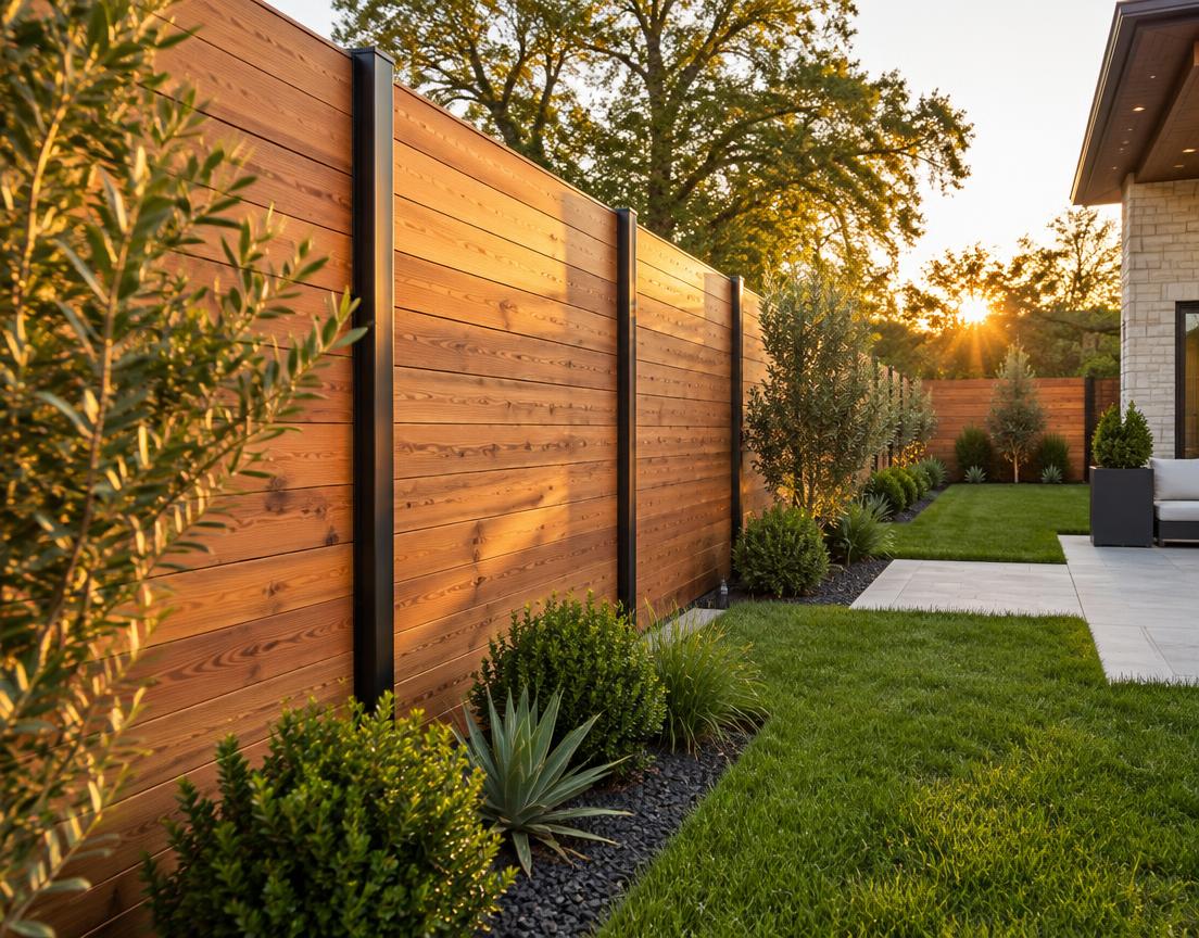 Custom Fencing project by Cedar Line Construction