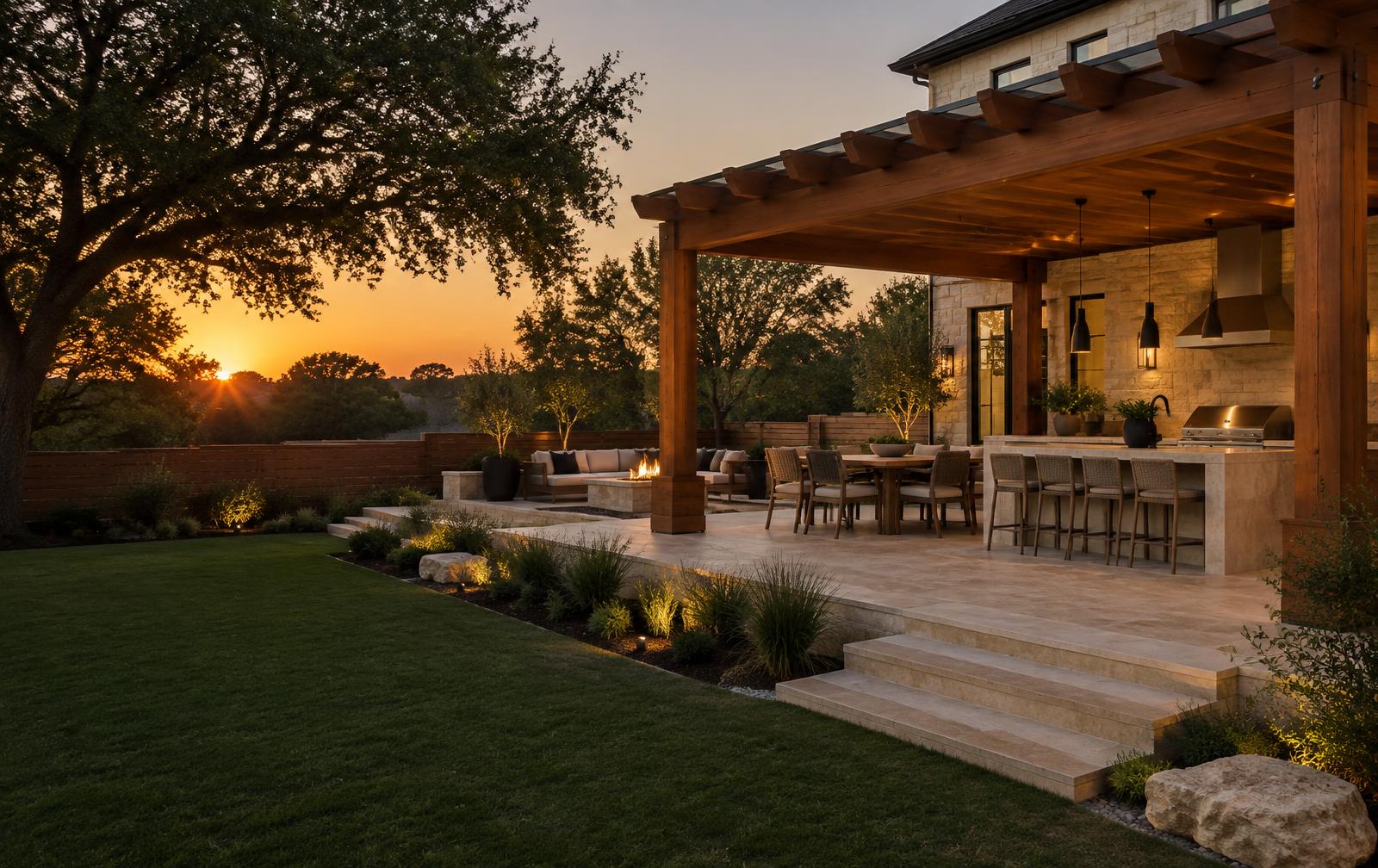 Hardscaping project by Cedar Line Construction